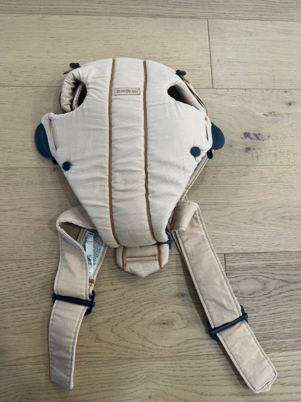Bjorn Original Front Carrier - Peachy Cream Cotton - Good Condition